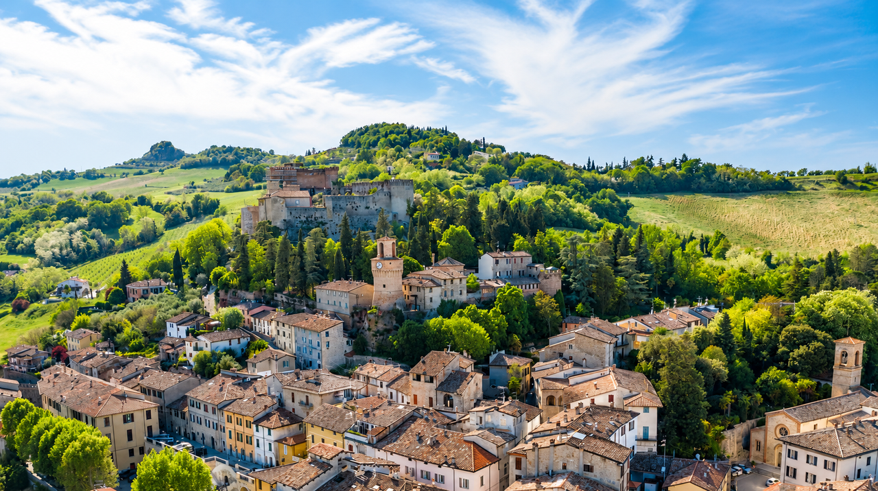 Castrocaro Terme — borgo, Fortezza e terme in Romagna
